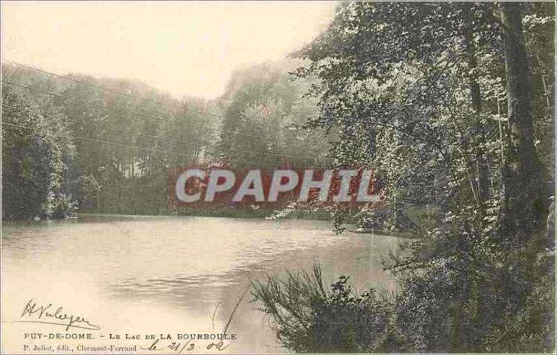 CPA Puy de Dome Le Lac de La Bourboule (carte 1900)