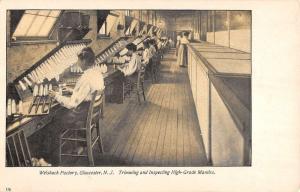 Gloucester New Jersey Welsbach Factory Mantle Inspecting Antique Postcard K32928