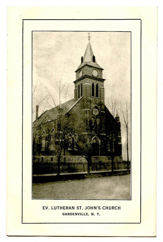 NY -  Gardenville. Evangelical Lutheran, St. John's Church