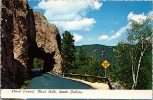 Hood Tunnel Black Hills South Dakota Postcard PC374