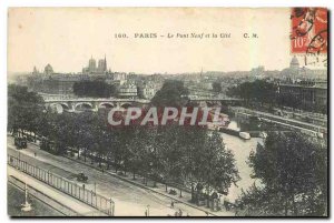 Old Postcard Paris Pont Neuf and Cite