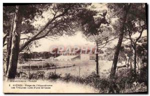 Old Postcard Horse Riding Equestrian Hyeres range of & # 39hippodrome views g...