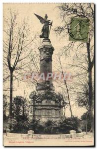 Postcard Old Army War from 1870 to 1870 Monument Perpignan plane