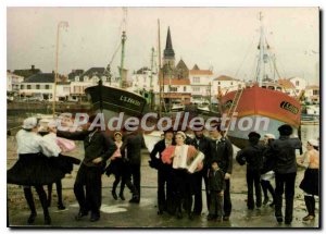 Modern Postcard St Gilles Croix de Vie Vendee Folk Group Bise Drive