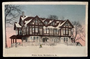 Vintage Postcard 1914 Winter Scene, Marshalltown, Iowa (IA)