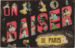 CPA PARIS Un baiser (69840)