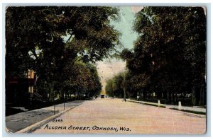 1916 Algoma Street Panoramic View Oshkosh Wisconsin WI Davenport IA Postcard