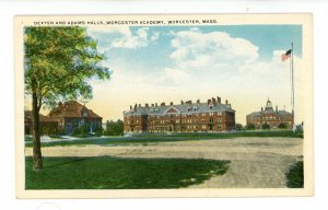 MA - Worcester. Worcester Academy, Dexter and Adams Halls