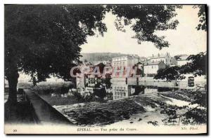 Old Postcard Epinal View from the Course