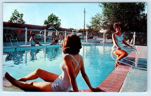 BOUTTE, Louisiana LA ~ Roadside BREAUX'S MOTEL Bathing Beauties c1960s Postcard 