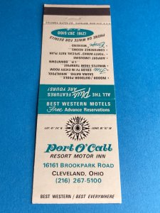 Matchbook Cover - Port O Call Motor Inn Cleveland OH Ohio MB148