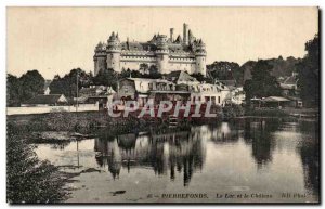 Pierrefonds - Le Chateau - Lake - Old Postcard