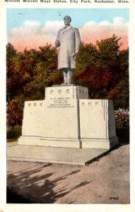 Minnesota Rochester City Park William Worrell Mayo Statue