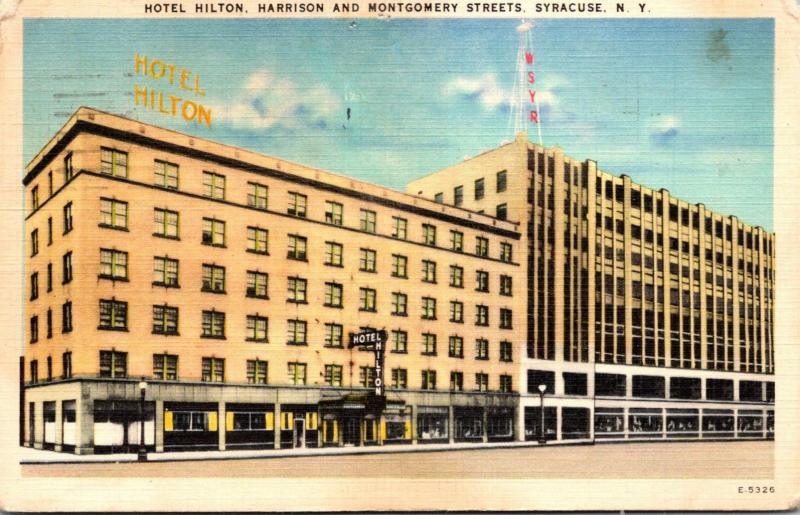 New York Syracuse Hotel Hilton 1951