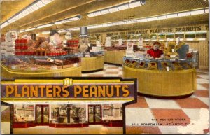 Linen Postcard Planters Peanuts Store 1011 Boardwalk Atlantic City New Jersey