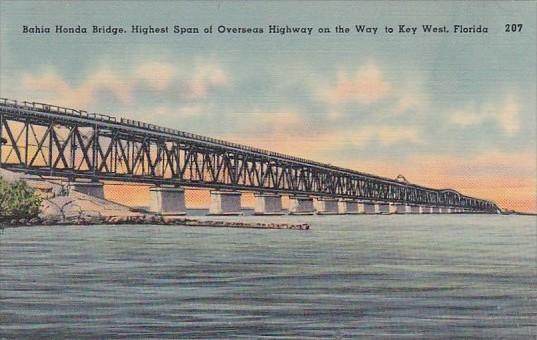 Bahia Honda Bridge Highest Span Of Overseas Highway On Way To Key West Florida