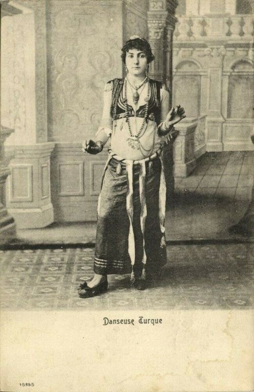 turkey, Danseuse Turque, Turkish Girl Dancer (1899) Postcard