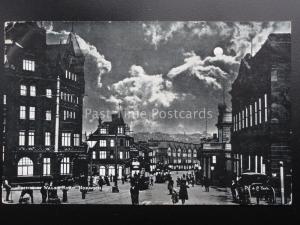 NORWICH Prince of Wales Road by MOONLIGHT c1903 Postcard by D.F. & Co DUPLEX 575