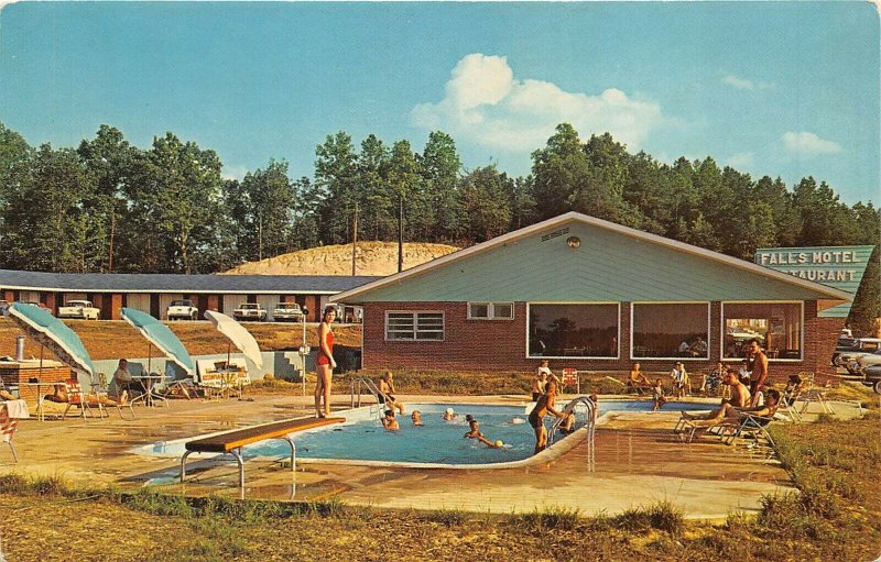 Parkers Lake Kentucky 1968 Postcard Falls Motel & Restaurant 