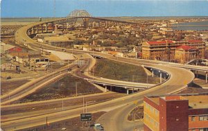 Corpus Christi Texas 1960s Postcard Corpus Christi Harbor Bridge