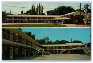 c1960 Traveler Motel Highway Restaurant Adjacent Western Oskaloosa Iowa Postcard