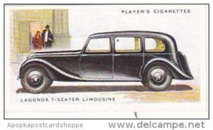 Player Cigarette Card Motor Cars 2nd Series No 25 Lagonda 7 Seater Limousine