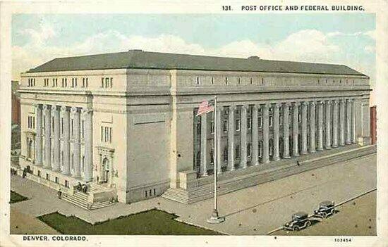 CO, Denver, Colorado, Post Office and Federal Building, Sanborn Souvinir 103454