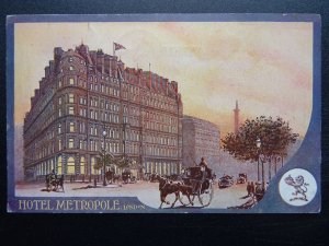 London HOTEL METROPOLE c1915 Postcard now The Corinthia Hotel by Pulman