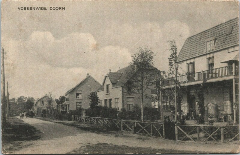 Netherlands Vossenweg Doorn Vintage Postcard 04.08 