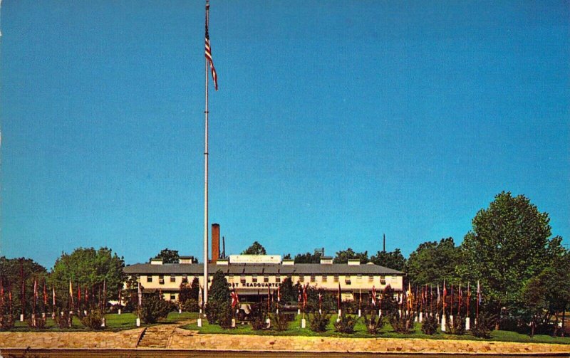 Viet Nam War Era, Post HQ, Fort Leonard Wood, MO, Old Postcard
