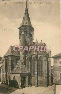 Old Postcard Haguenau Church St Georges