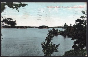 Ontario View from Devil's Oven St Lawence River by Valentine & Sons pm1909 Und/B