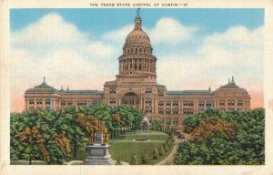 circa 1940's Texas State Capitol Austin Postcard 2T7-124 