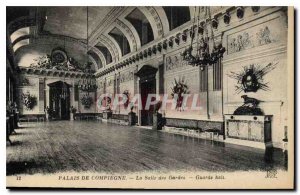 CARTE Postale Old Palace of Compiegne the Guard Room