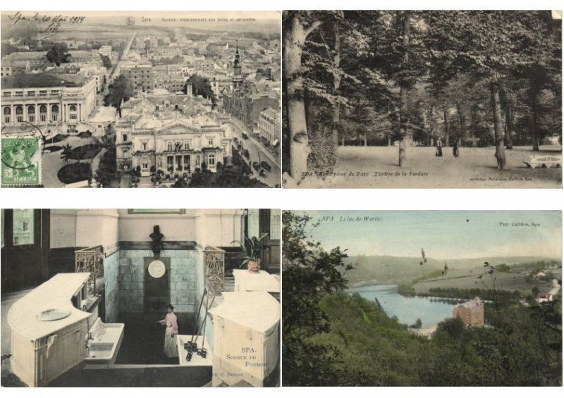 SPA BELGIUM 47 Vintage Postcards mostly pre-1940 (L3537)