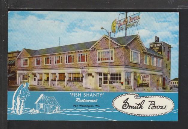 Fish Shanty Restaurant,Port Washington,WI Postcard 