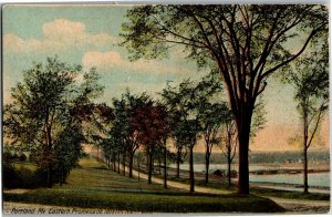 Eastern Promenade Looking Northwest, Portland ME Vintage Postcard E50