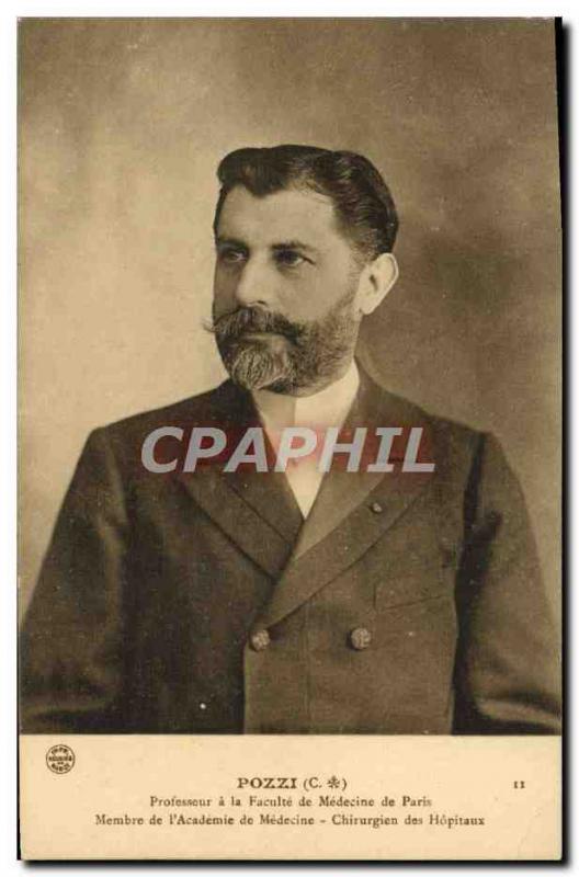 Old Postcard Pozzi Professor of the Faculty of Medicine of Paris Member of & ...