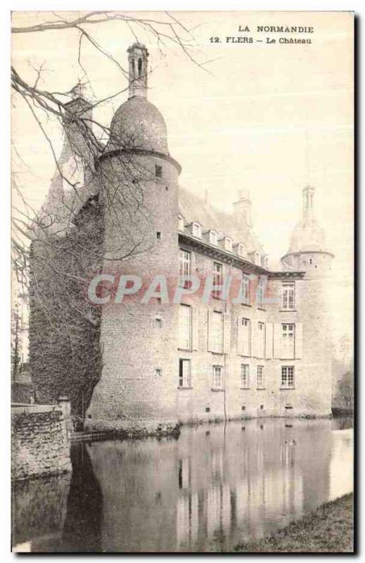 Old Postcard Normandy Flers Le Chateau