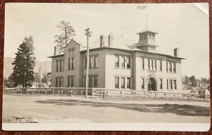 Flagstaff AZ 10/20/1904 Emerson School RPPC Postally Used L37