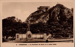 Cherbourg - La Montagne du Roule et le Jardin Public   PC