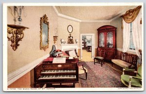 Detroit Pub~The Music Room @ George Washingtons Mt Vernon Home~Vintage Postcard
