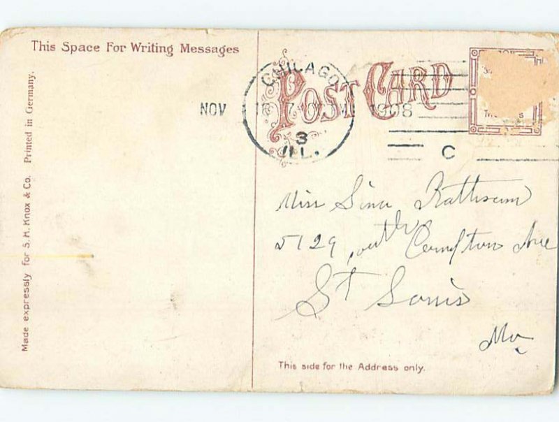 Divided-back MARSHALL FIELDS STORE Chicago Illinois IL AF3363