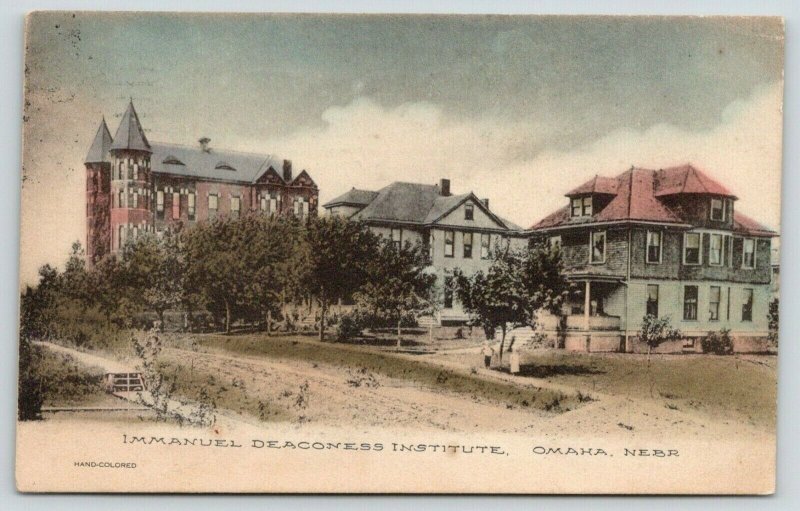 North Omaha NE~Immanuel Deaconess Institute~Hospital~Orphanage~1907 Hand-Colored