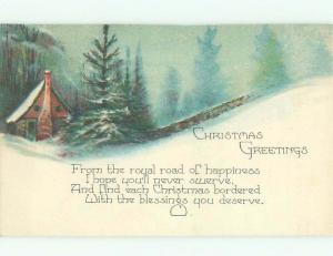 Divided-Back CHRISTMAS SCENE Great Postcard W8645
