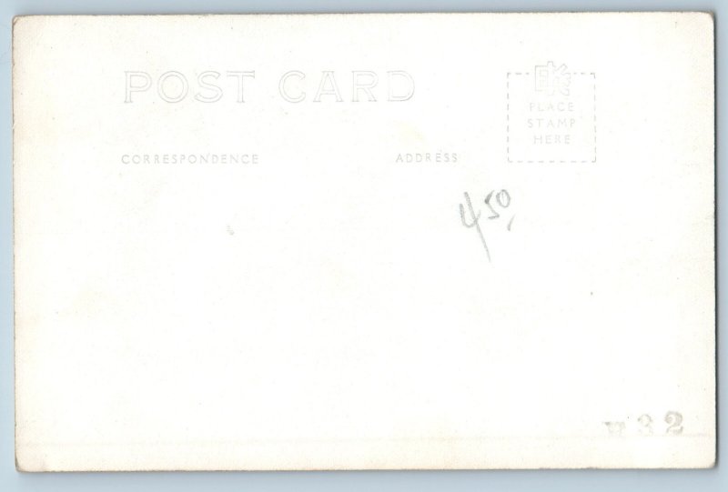 Panama Postcard Street Scene And Building Balcony c1930's Vintage RPPC Photo