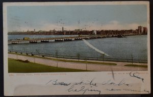 Boston, MA - From Across the Charles River - 1905 Flag Cancel