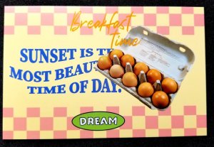 [AG] P566 Food Breakfast Time Egg (postcard) *New