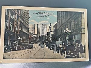 Postcard Hand-Tinted  Peach Street, looking North , Atlanta, GA   Y2