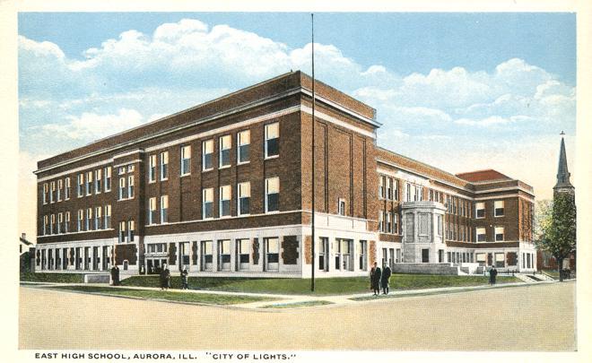 East Hight School - Aurora IL, Illinois - City of Lights - WB